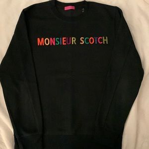 Scotch and Soda black crewneck sweatshirt